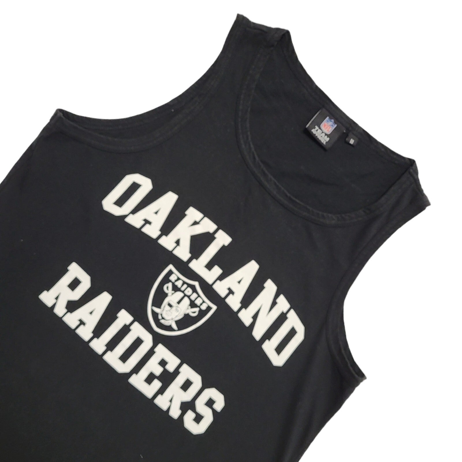 Team Apparel NFL Vintage 90's Black Cotton Sports Vest Top Men's Size M