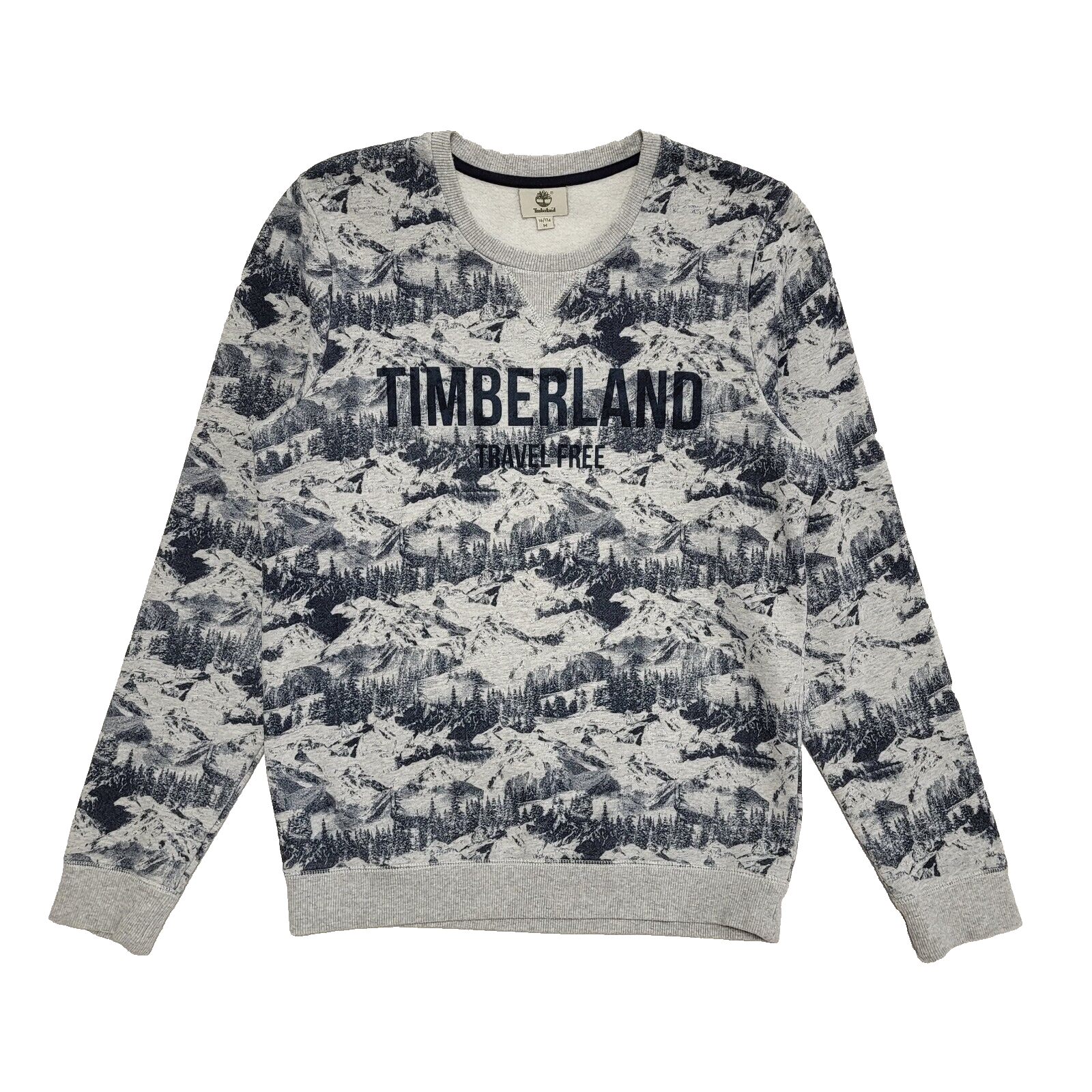 Timberland Vintage 90's Blue Round Neck Sweatshirt Mens UK Size M