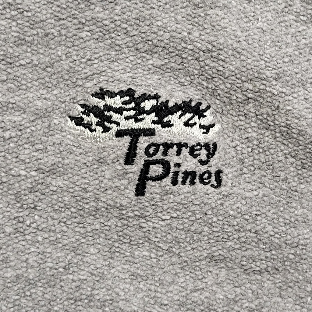 Straight Down Grey Vintage 80's 1/4 Button Sweatshirt Mens UK Size XXL