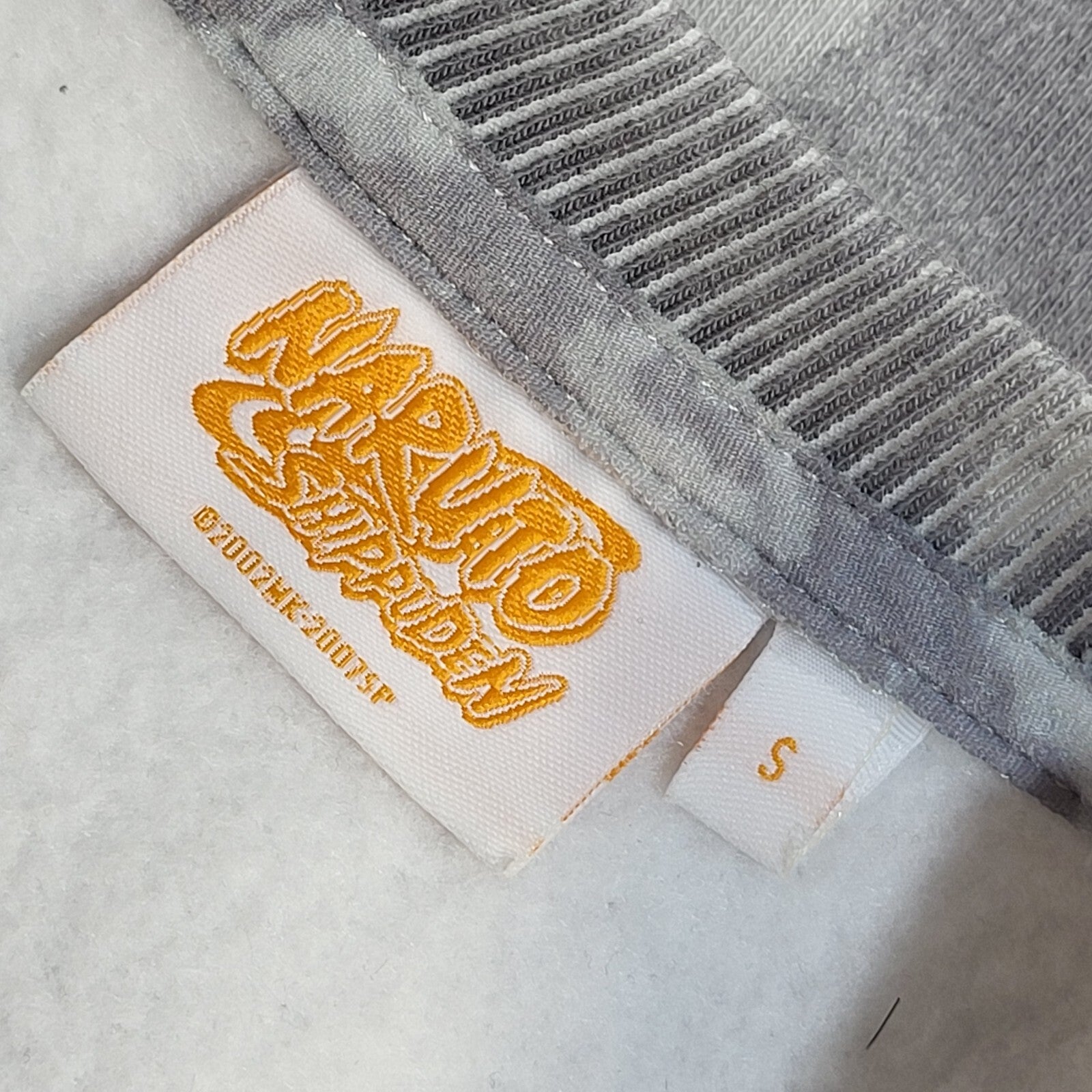 Naruto Grey Long Sleeve Y2k Sweatshirt UK Men's Size S