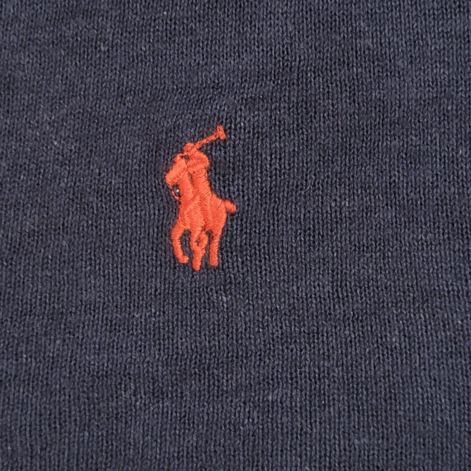 Polo Ralph Lauren Blue Y2K V-Neck Long Sleeve Jumper UK Women's Size L