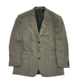 Next Vintage 80s Black/Grey Wool Suit Jacket Uk Men's Size XL 44"