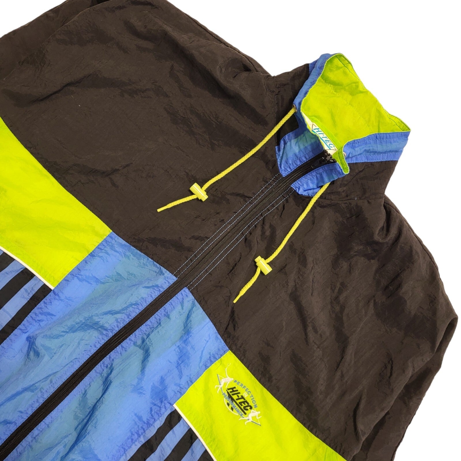 Hi-Tec Vintage 90s Blue, Green & Black Sports Jacket Men's Size S