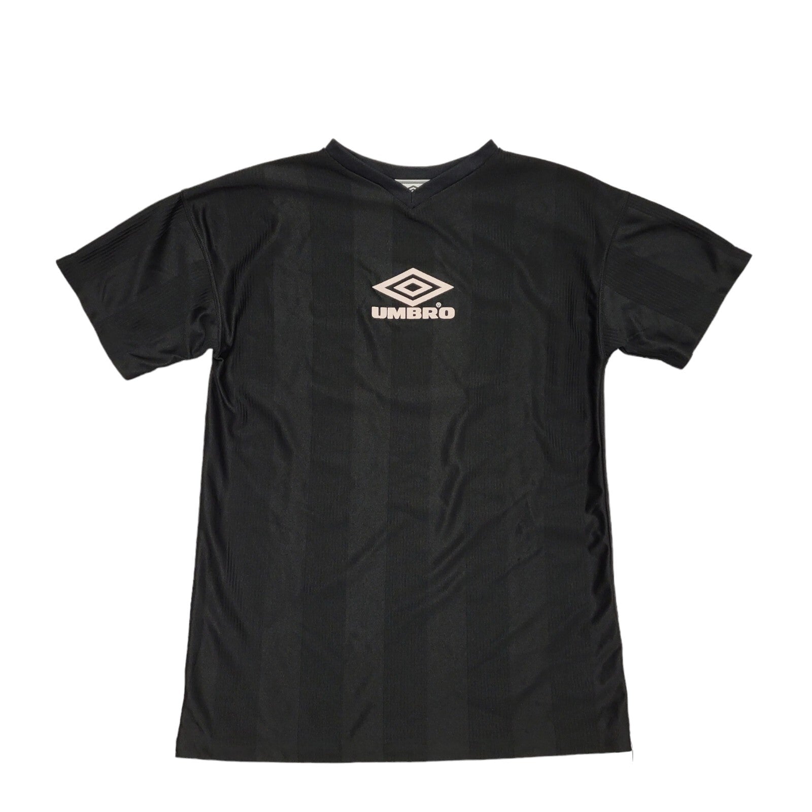 Umbro 90s Vintage Black V-Neck Short Sleeve T-Shirt Mens Size XL