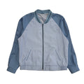 Vintage 90s Blue Zipped Bomber Jacket Uk Men's Size Extra Large