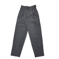 Happy Legs 90s Vintage Grey Pleated Tapered Trousers Women's Size XS W25 L27