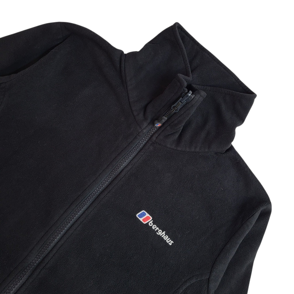 Berghaus Black Vintage Y2K Full Zip Fleece Jacket Uk Women's Size 10