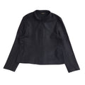 M&S St Michael Black 90s Zipped Jacket UK Women's Size 14