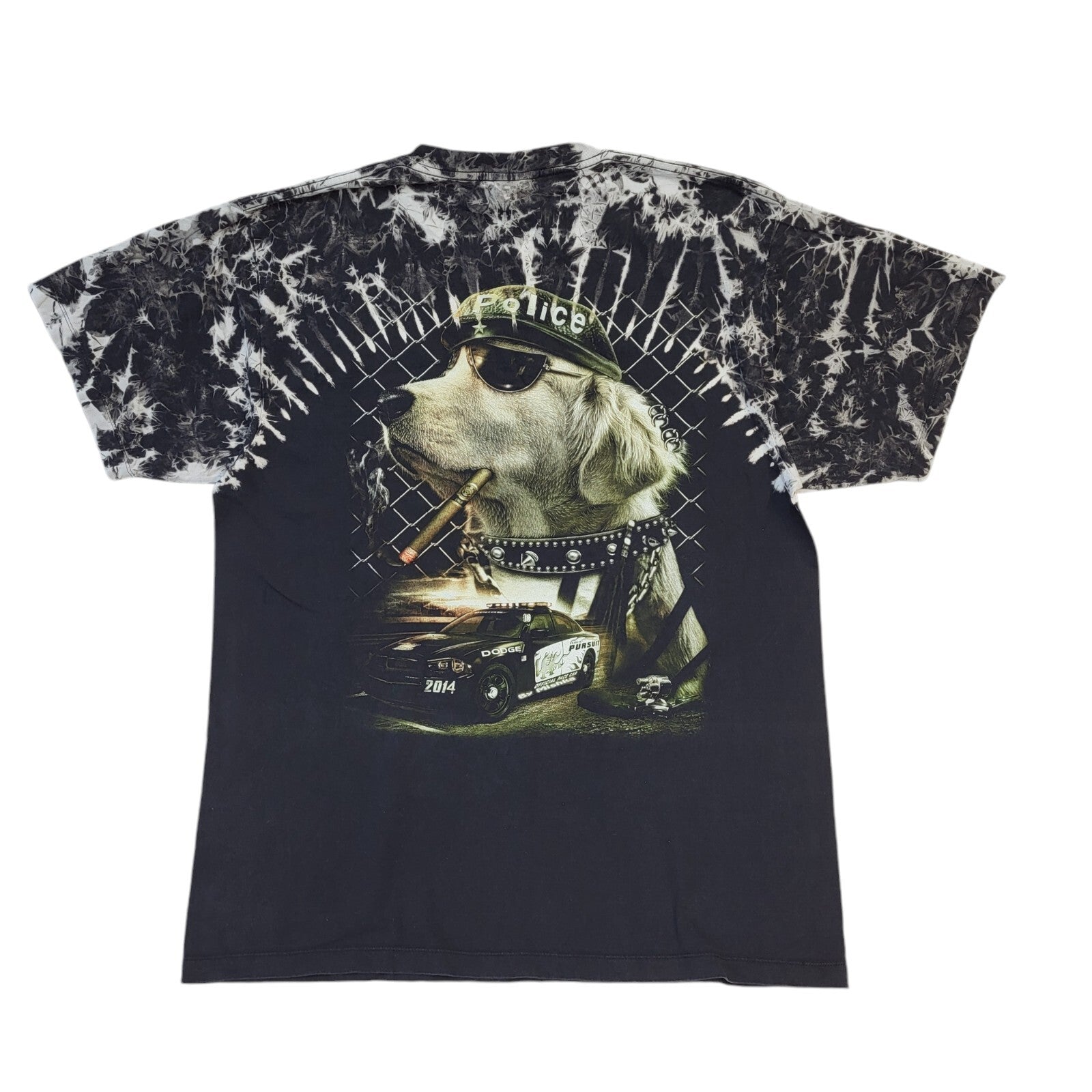 Caballo Vintage Multicoloured Skull 3D Glow In The Dark BNWT T-Shirt Men's XXL