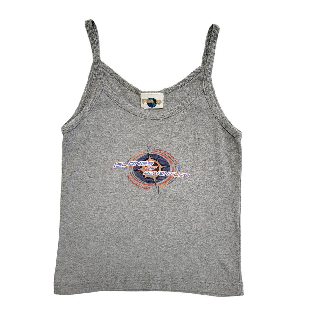 Universal Studio Vintage 90's Grey Islands Of Adventure Strap Top Womens Size M