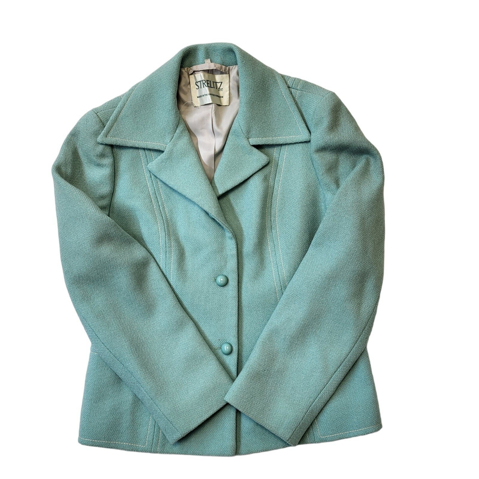 Strelitz 70s Vintage Wool Dress Jacket Women's Size 16