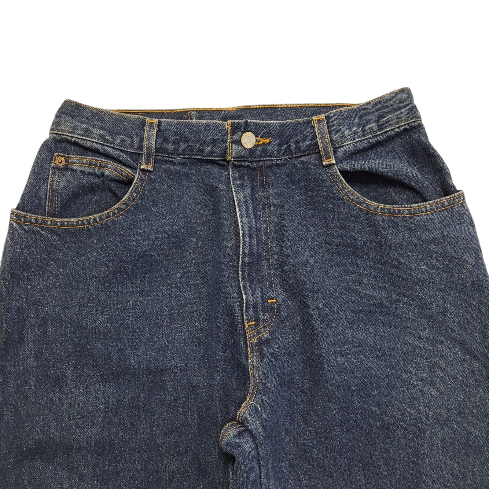Gitano 90s Dark Blue Tapered Denim High Waist Jeans Uk Women's Size 12 W28 L30