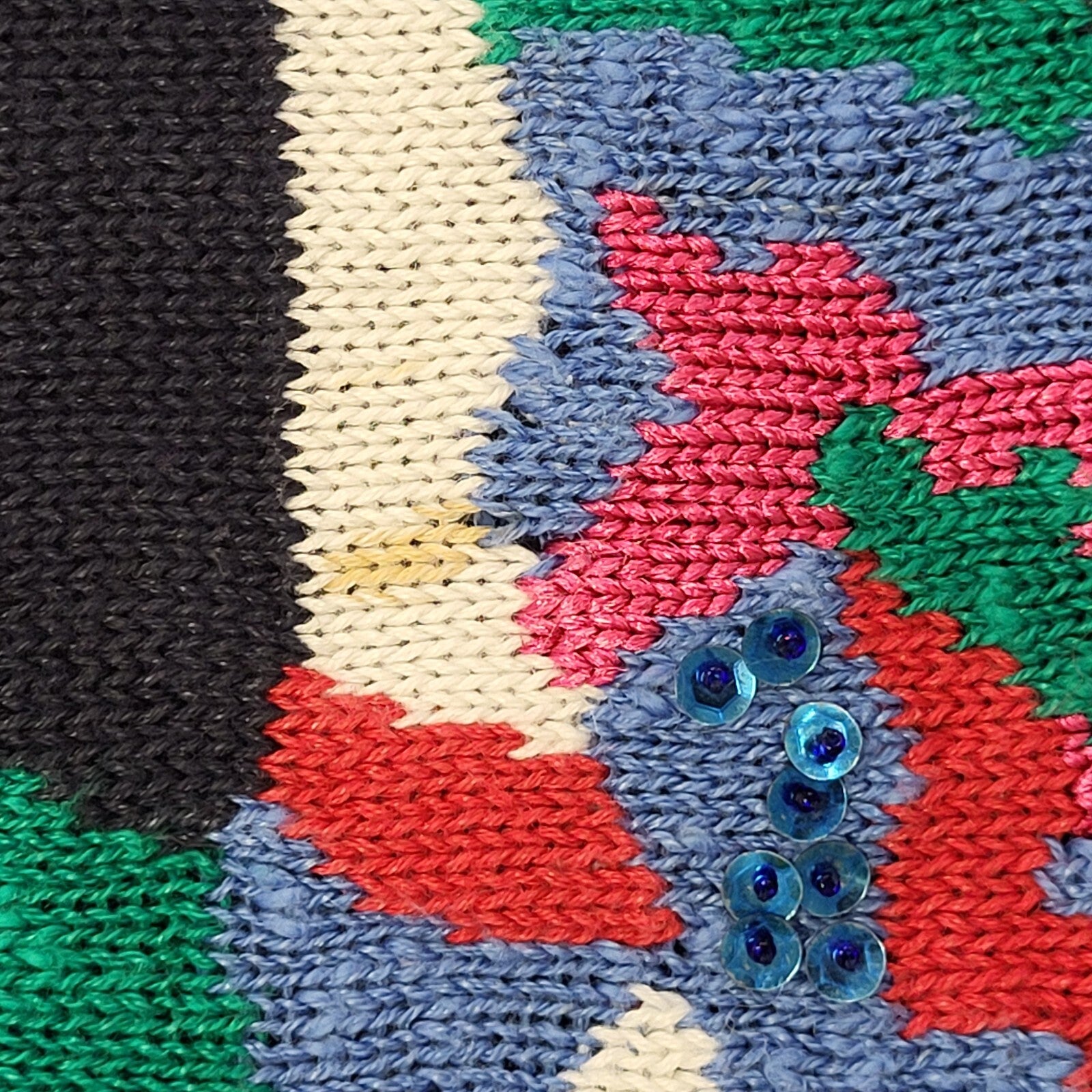 Fabrizio Vintage 80's Multicolored Long Sleeve Jumper UK Womens Size 14