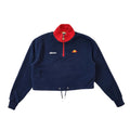 Ellesse Navy Blue & Red Cropped Sports Fleece Women's 4 XXS