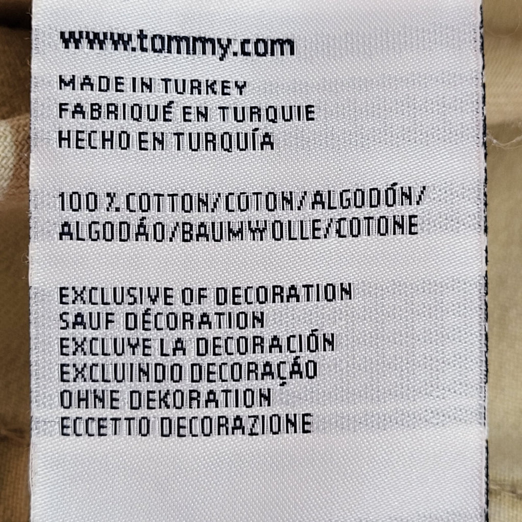 Tommy Hilfiger Beige 90s Vintage Denim Jacket Uk Women's Size XL