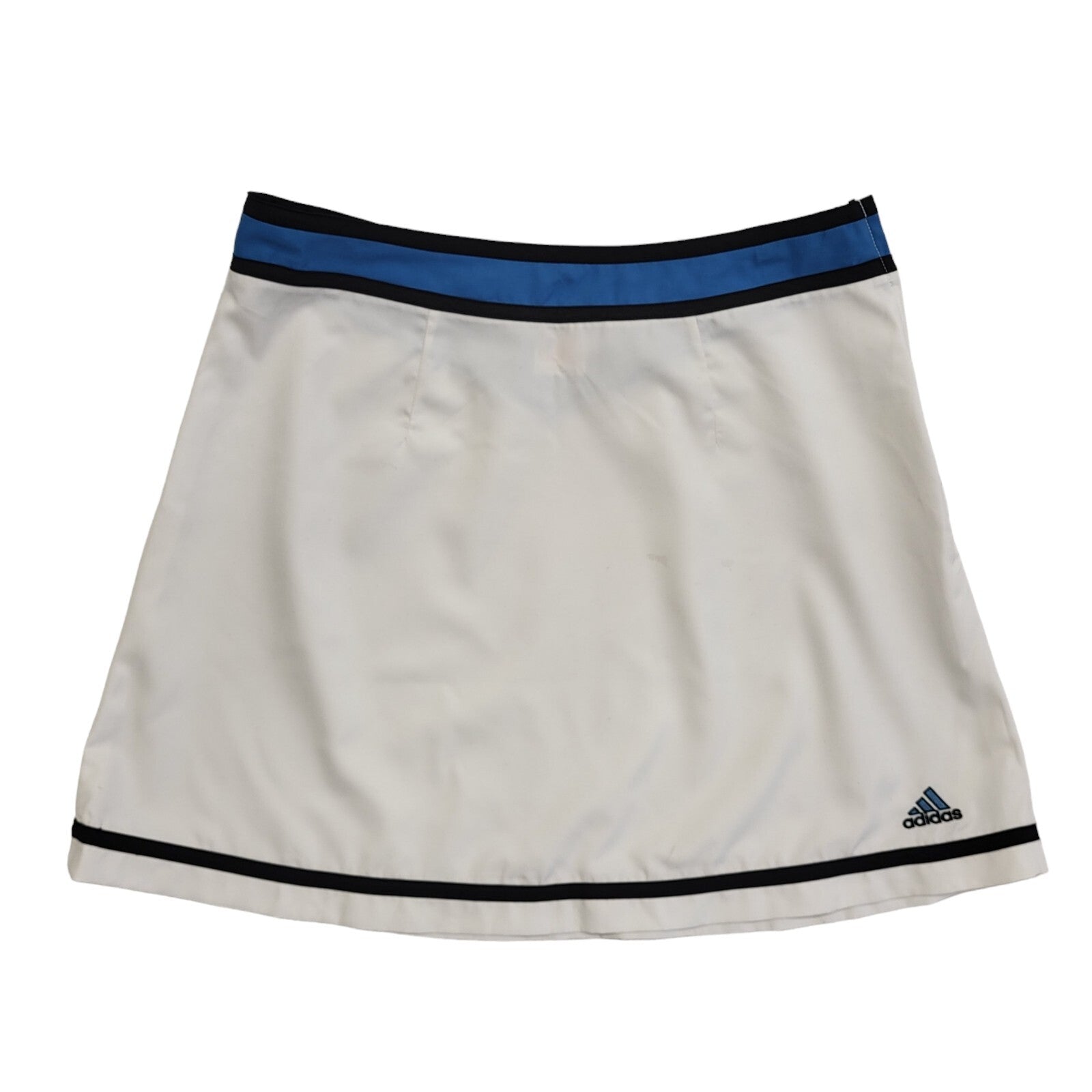 Adidas White Vintage 90's Short Sports Skirt Uk Women's Size 14 W32