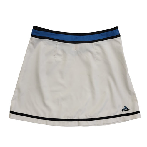 Adidas White Vintage 90's Short Sports Skirt Uk Women's Size 14 W32