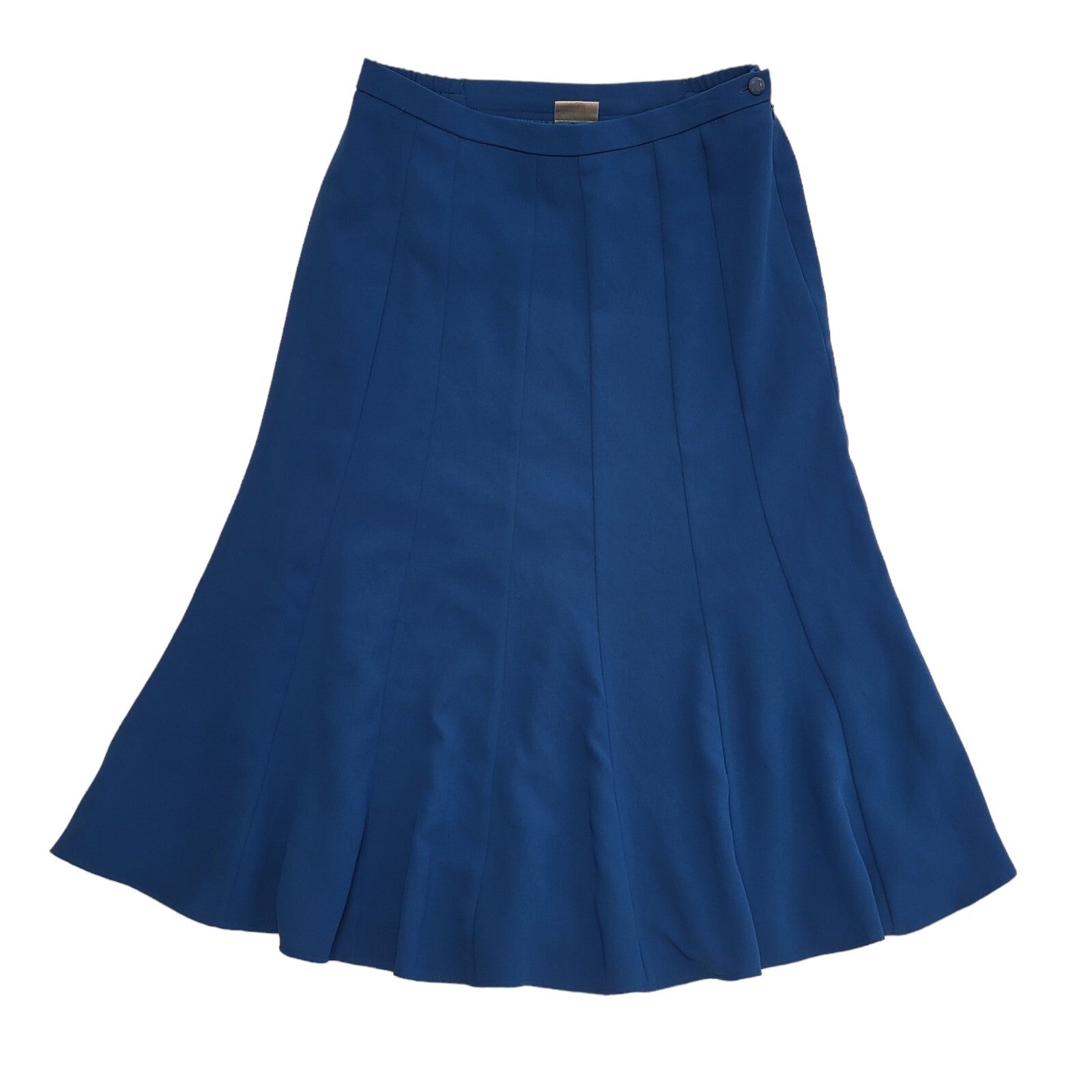 Eastex Vintage 90's Long Blue A-Line Skirt Womens UK Size 14 W32