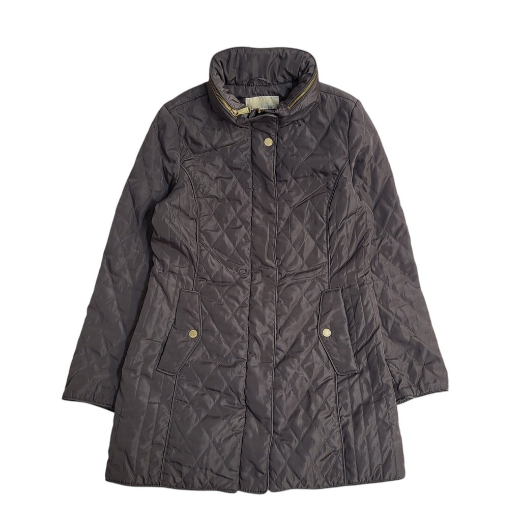 Michael Kors Vintage Y2k Grey Quilted Coat Uk Women's UK Small
