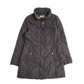 Michael Kors Vintage Y2k Grey Quilted Coat Uk Women's UK Small
