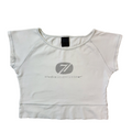 Nike Y2K White Cropped Short Sleeve Top Womens UK M EU 38
