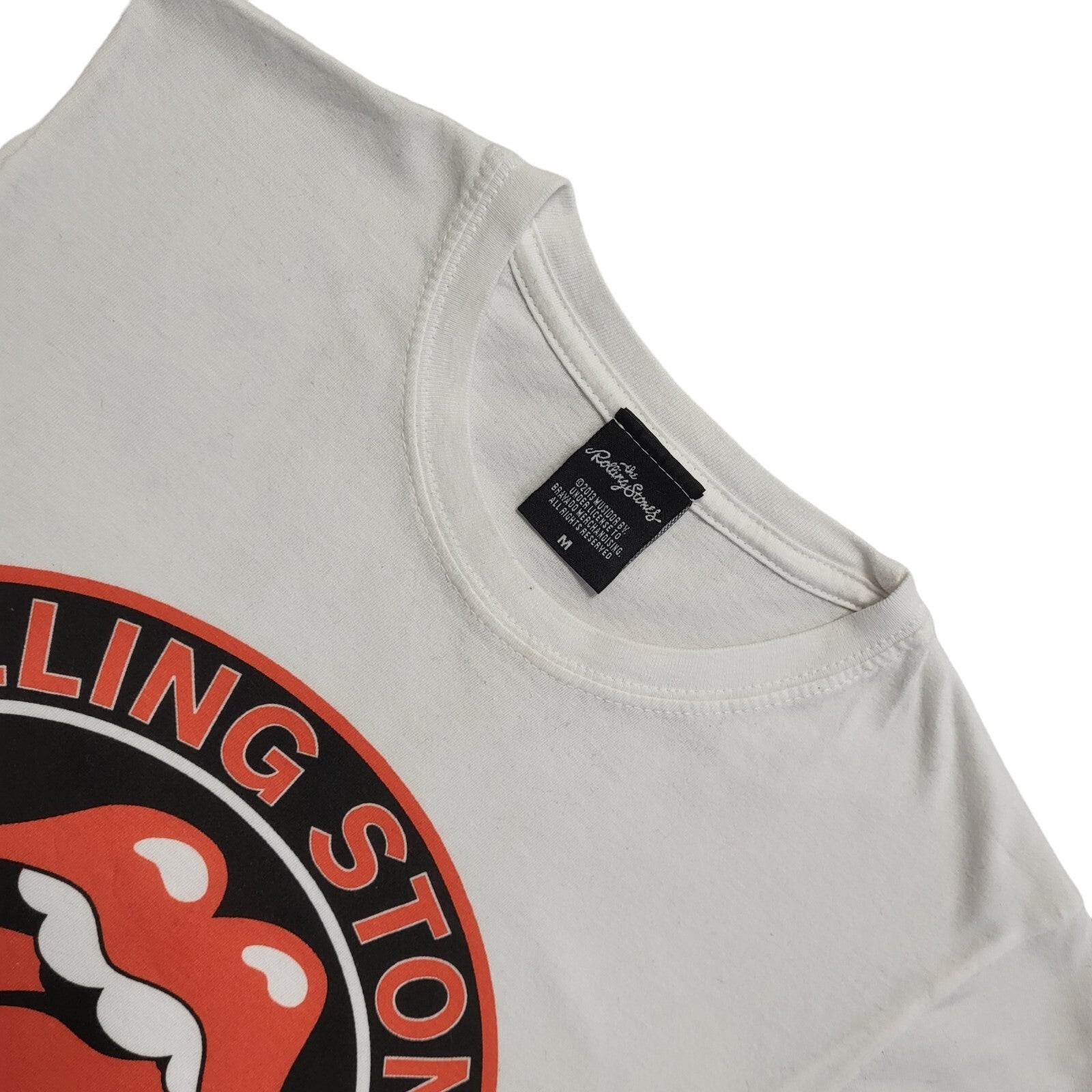 The Rolling Stones Vintage Y2K  White Short Sleeve T-Shirt Womens Size M