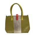 Vintage Green Faux Leather Shoulder Bag Uk Women's Size 12" x 18"