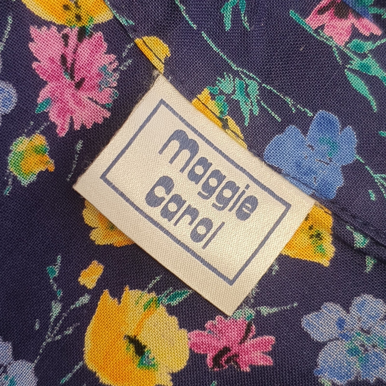 maggie Carol Vintage 90s Multicoloured Floral Shirt Dress Womens UK Size L