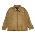 Wearwolf 80s Vintage Light Brown Zipped Suede Jacket Uk Men's Size XL