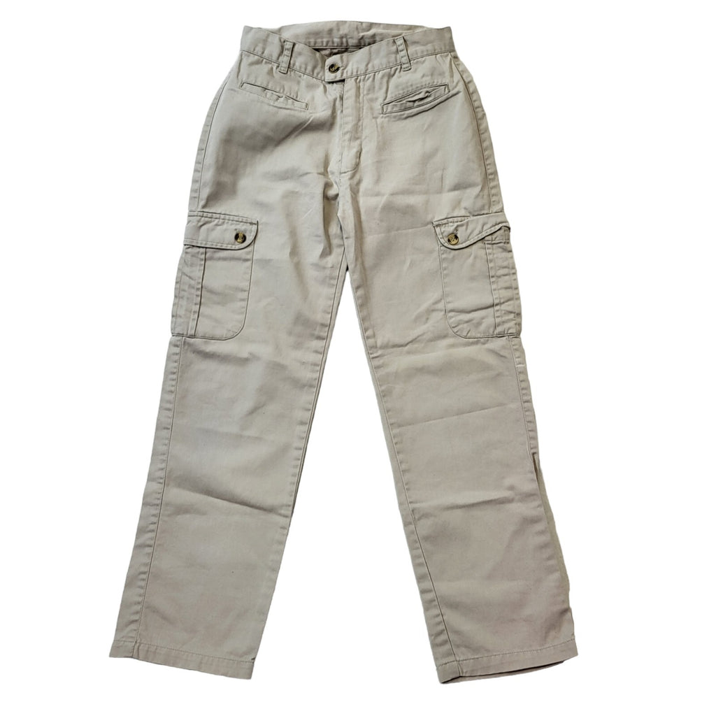 Young Dimensions 90s Vintage Beige Straight Cargo Trousers Women's Size6 W25 L26