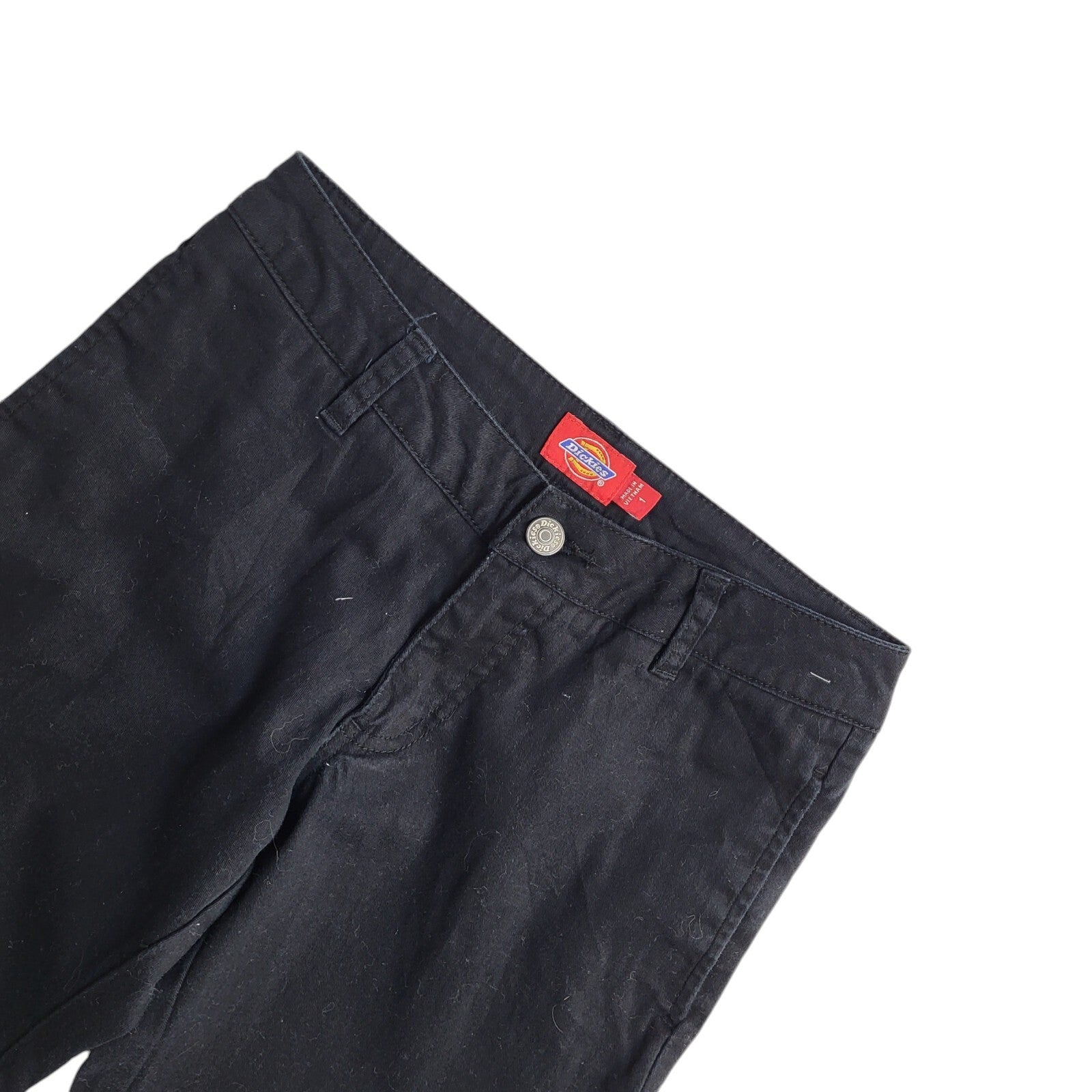 Dickies 90s Vintage Black Straight Leg Work Trousers Uk Women's 8 W26 L30