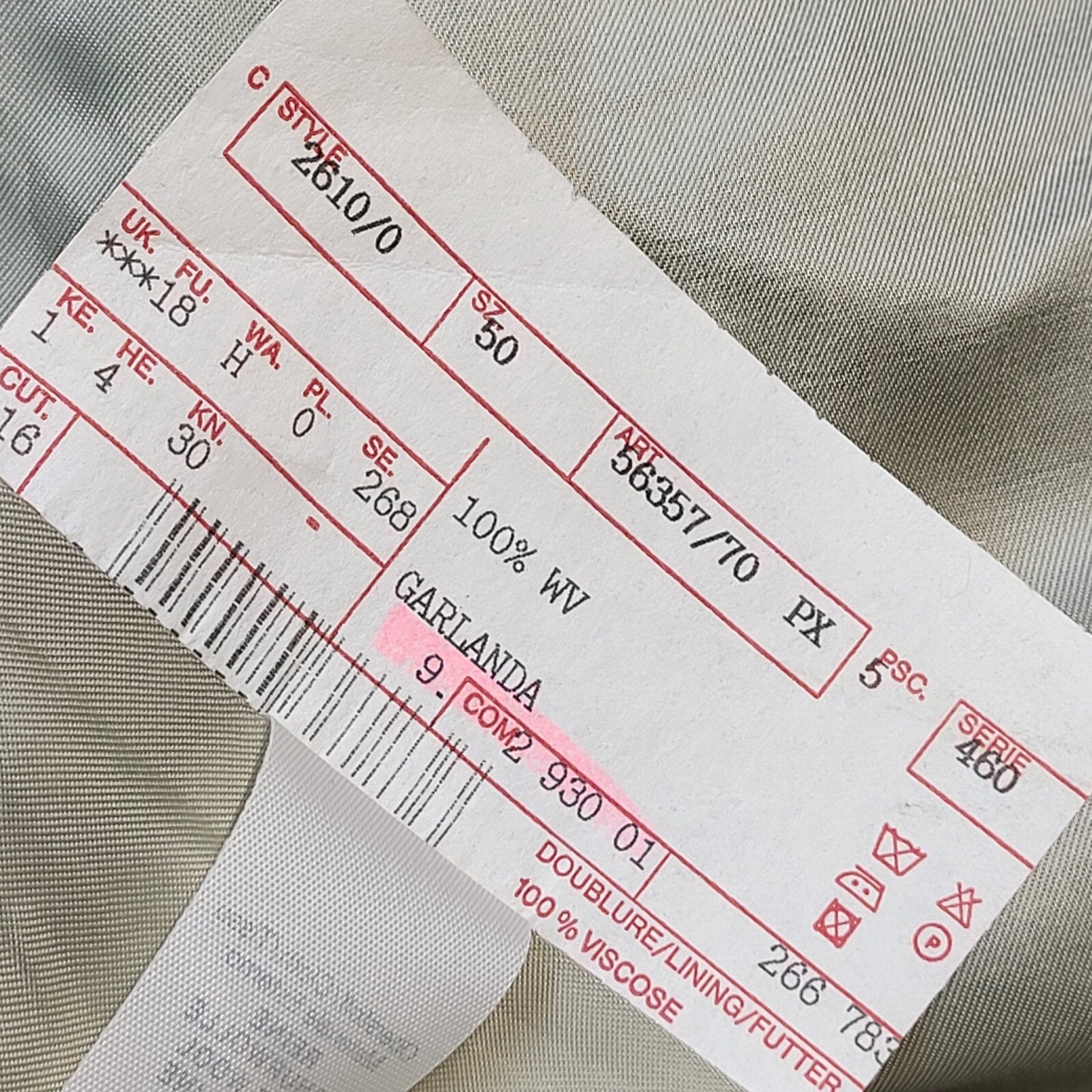 Bonacelli 90s Button Grey  & Beige Vintage Suit Blazer Jacket Men's Size M