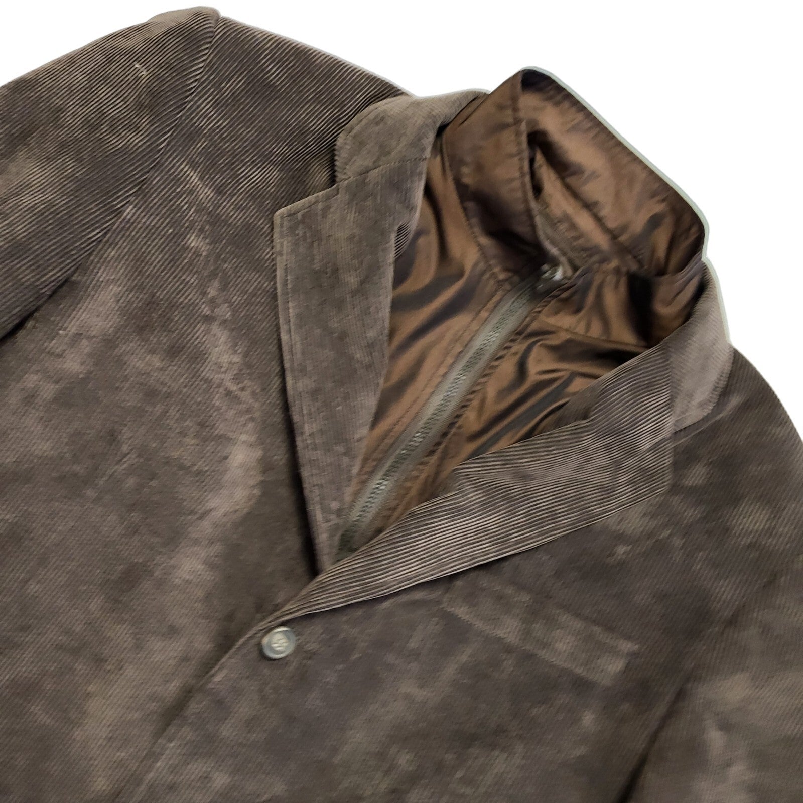 HGL & Son Vintage 90s Brown Button Corduroy Jacket Men's Size Large
