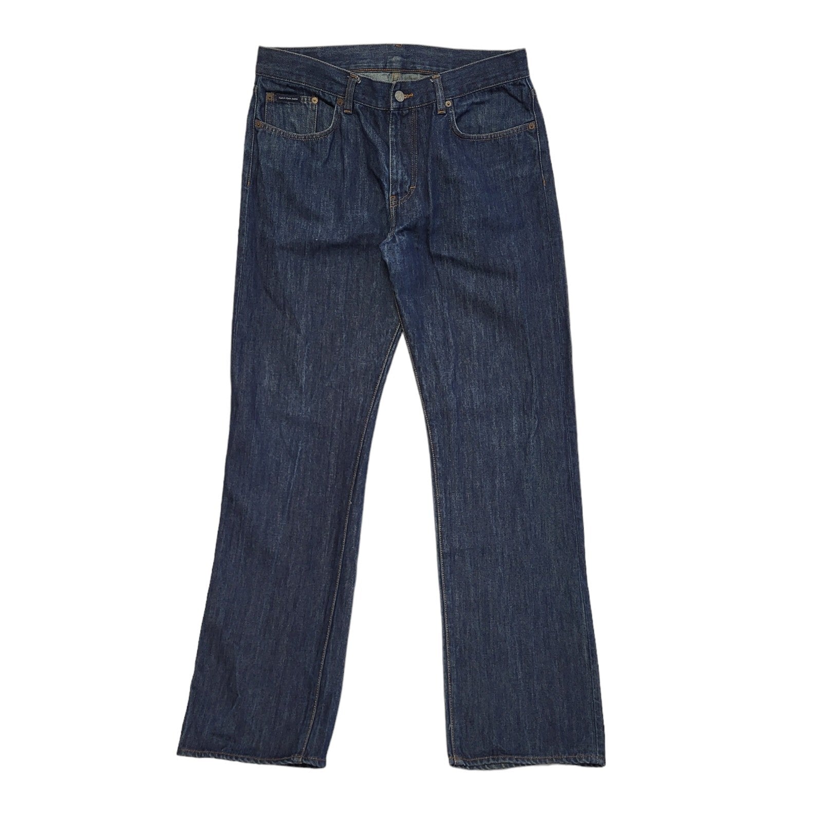 Calvin Klein Vintage Y2K  Blue Straight Denim Jeans Uk Men's Size L W34 L33