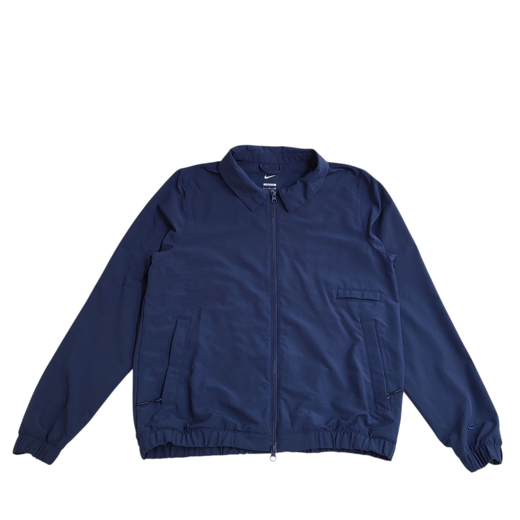 Nike Y2K Vintage Navy Blue Zip Up Windbreaker Jacket UK Men's Size S