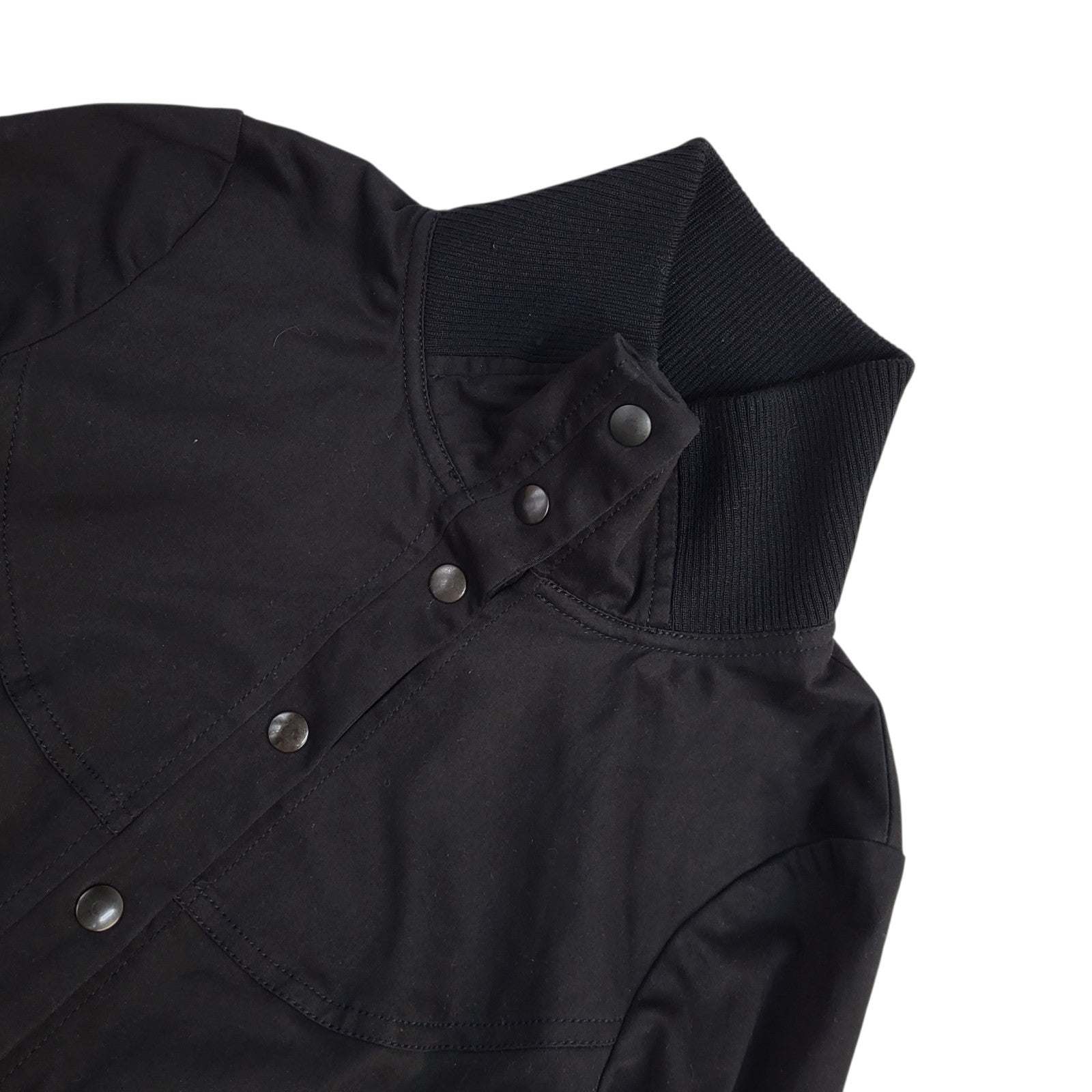Max & Co Petite Black Snap Fasten Jacket UK Women's Size S