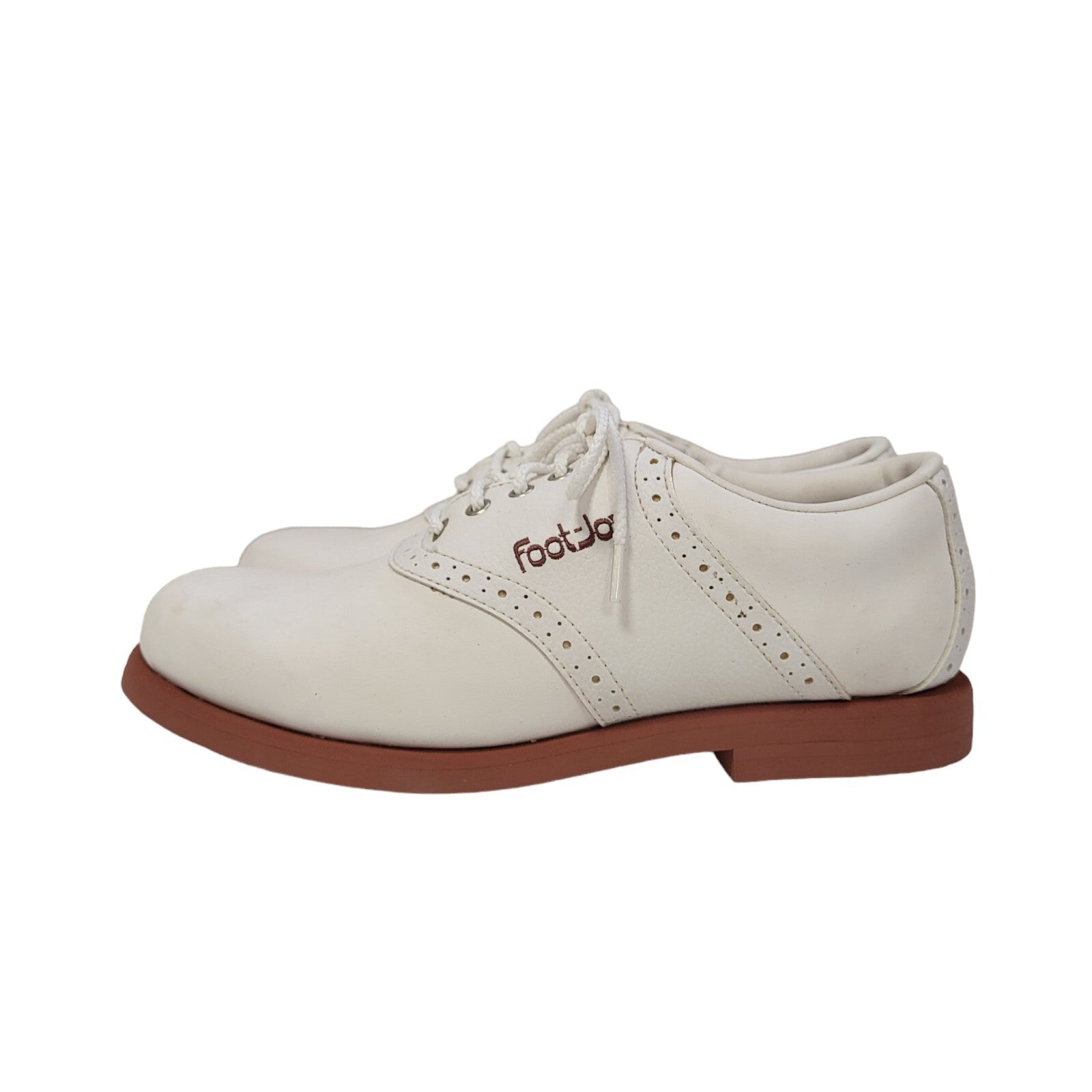 FootJoy White Lace-Up Golf Shoes Uk Women's Size 4.5 Bnwb