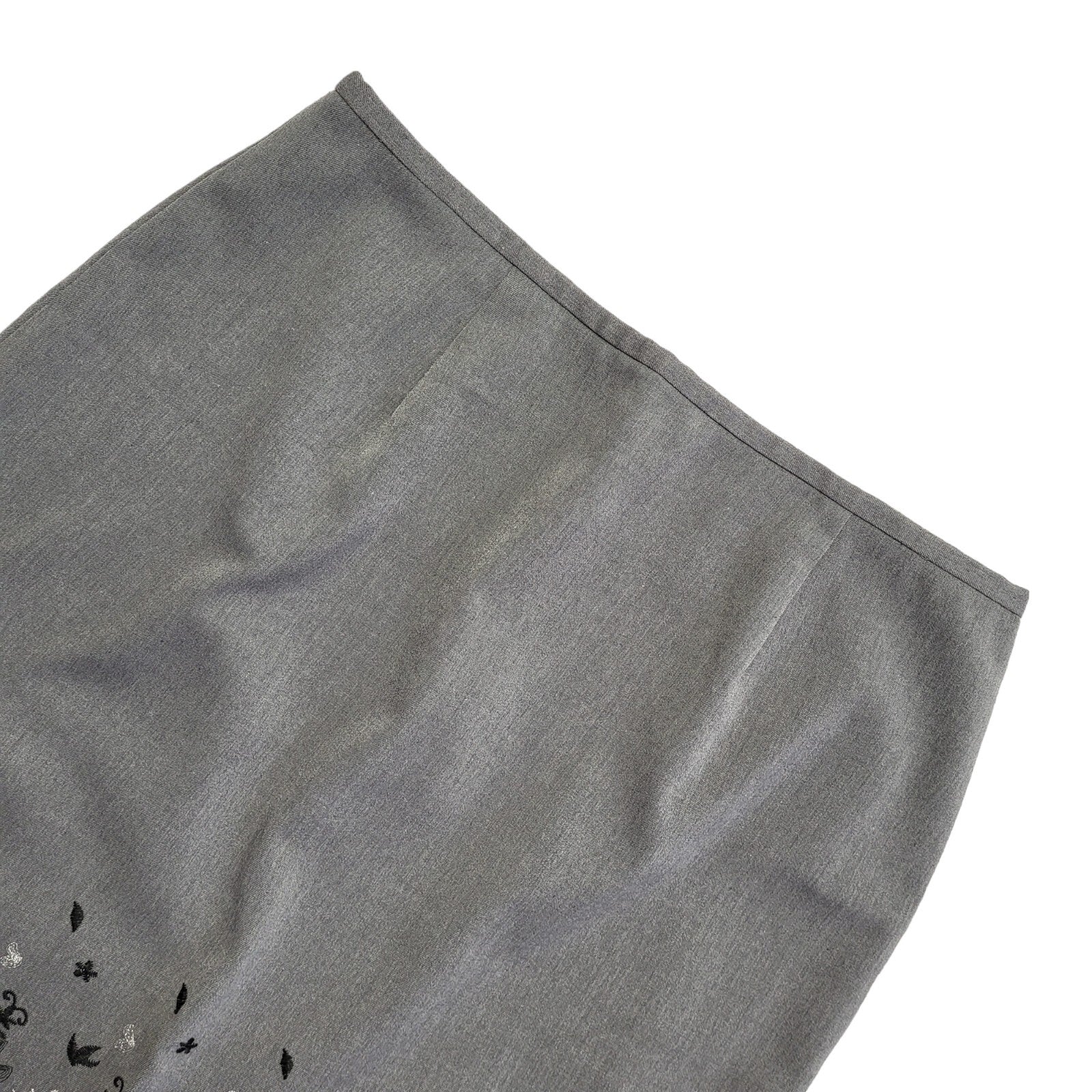 Etam Grey Vintage 90's Short Skirt Uk Women's Size 14 W32