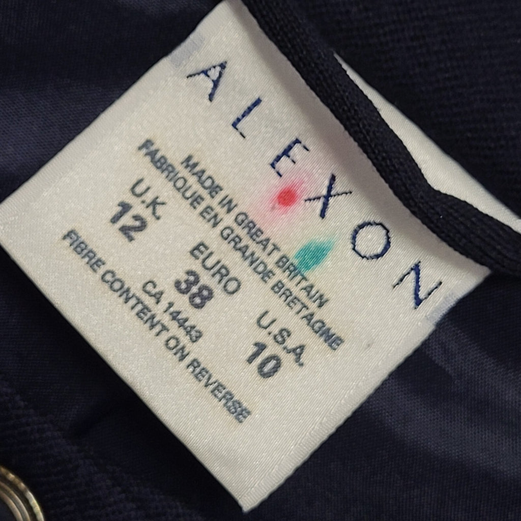 Alexon Black 90s Vintage Button Wool Jacket Uk Women's Size 12