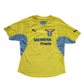 Lazio Puma S.S Crespo 2001 Yellow & Blue Away Football Shirt UK Men's Size XL