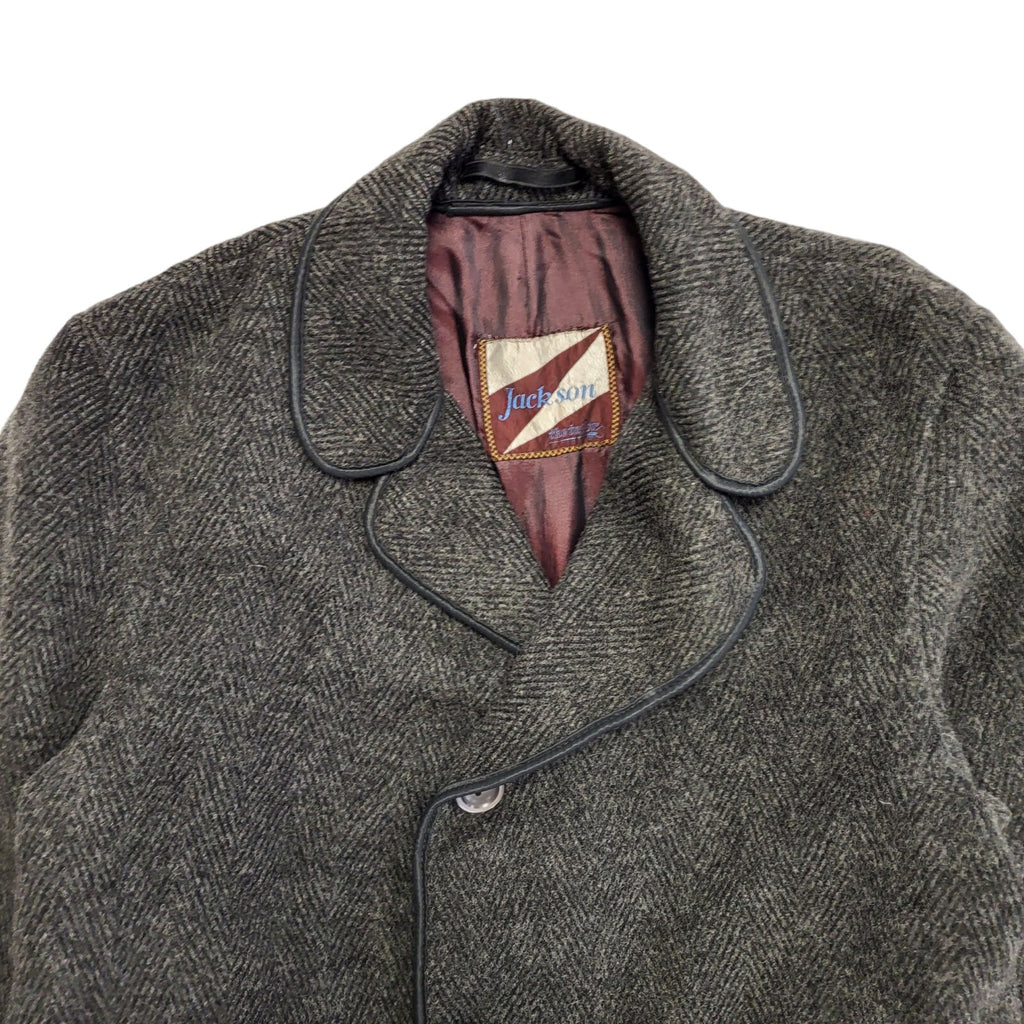 Jackson 90s Dark Grey Wool Coat Men's Size Medium