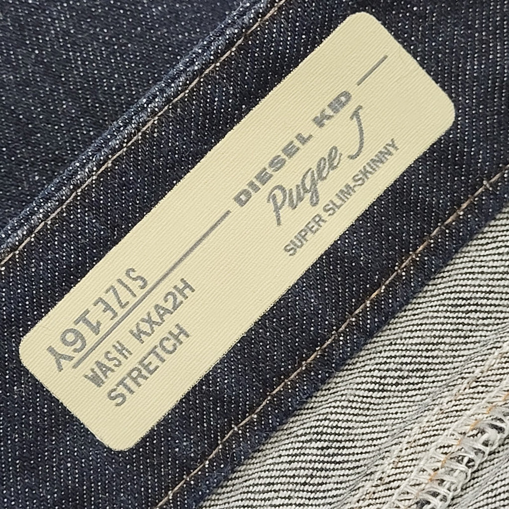 Diesel Vintage Y2K  Dark Blue Skinny Denim Jeans Uk Girl's Age 16 Yrs W29 L29