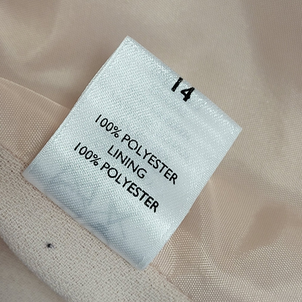 Debut 80s Vintage Pink 2 Piece Dress Suit Uk Women's Size 14