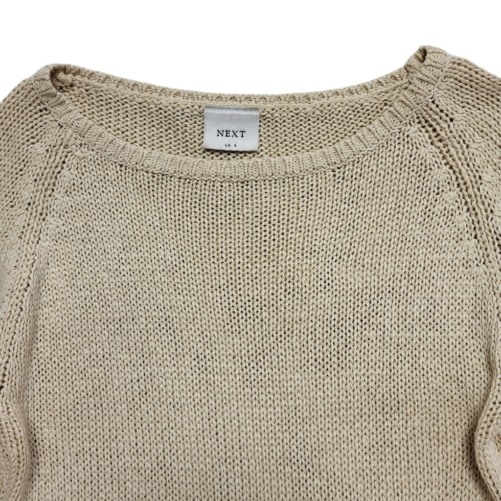 Next Vintage 90's Beige Long Sleeve Jumper UK Womens Size 8