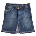 Diesel Skirt Y2K Dark Blue Denim Mini Skirt Uk Women's 14 W32-33