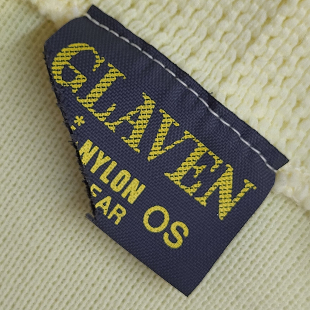Glaven  80s Vintage Yellow Button Up Cardigan UK Women's Size 16
