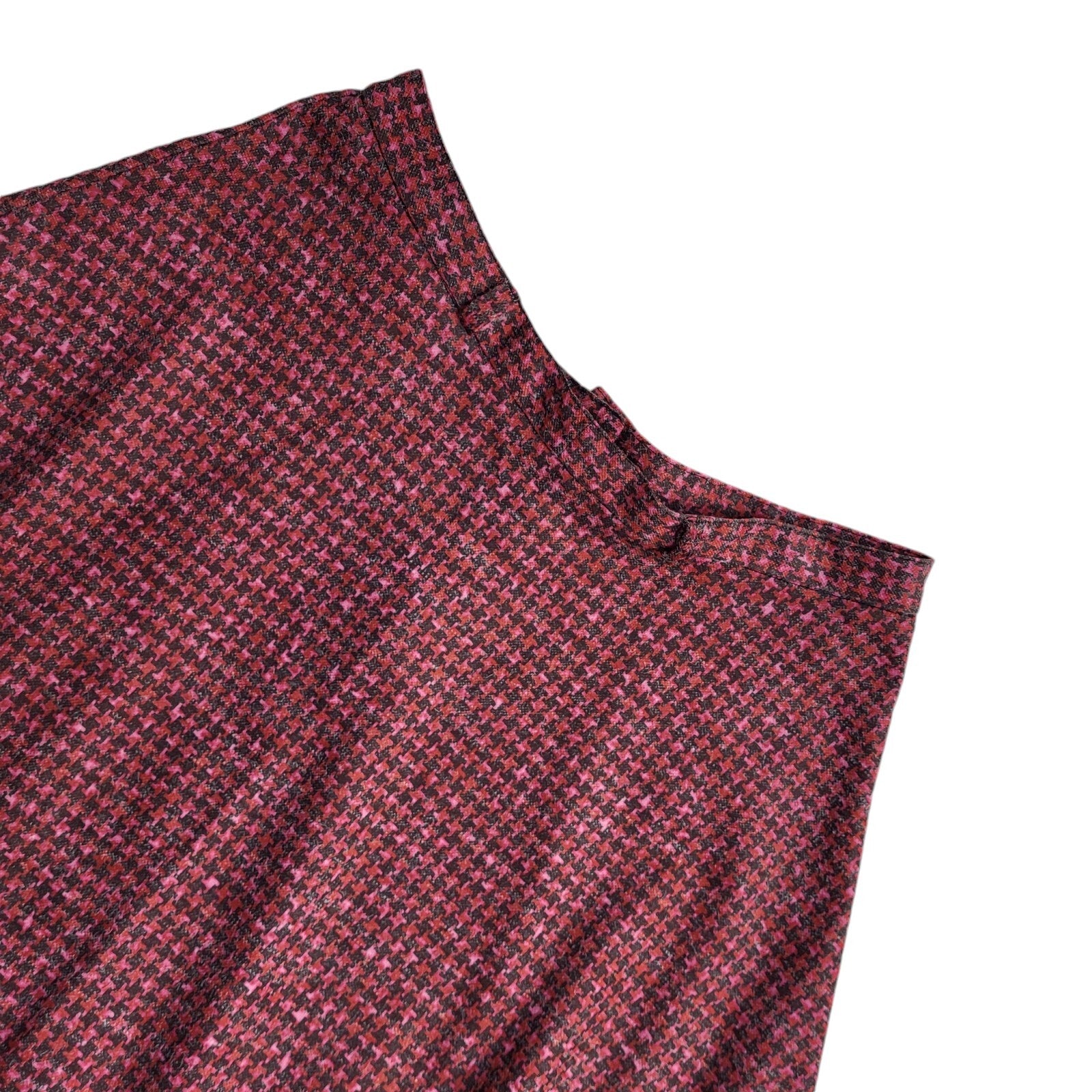 90's Vintage Pink Check Pleated Skirt Women's Size 16