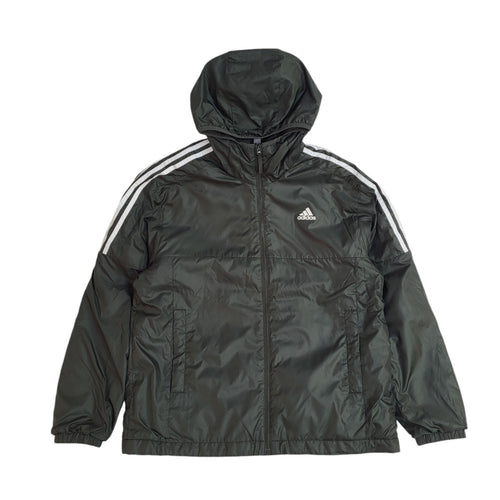 Adidas Vintage Y2k Green Hooded Sports Jacket Uk Men's Size L