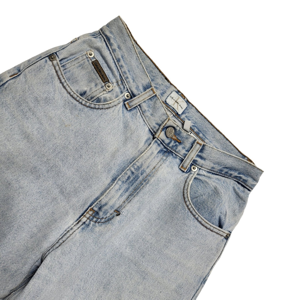 Calvin Klein Vintage 80's Light Blue Tapered Jeans Womens UK Size 6-8 W26 L30