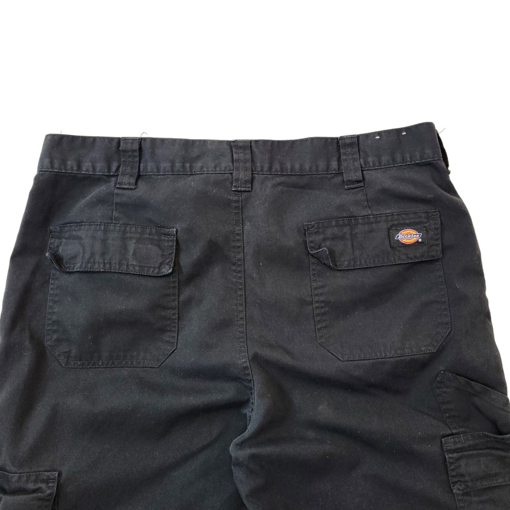 Dickies Black Workwear Straight Leg Cargo Trousers Men's Size XL W36 L32